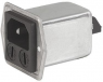 IEC-Stecker-C14, 50 bis 60 Hz, 2 A, 250 VAC, 1.2 W, 5.2 mH, Flachstecker 6,3 mm, 5707.0203.312