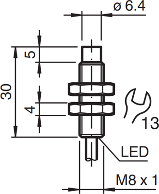 NXN3-8GM30--E2 PEPPERL+FUCHS Näherungsschalter, Reedschalter Bild 2