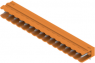 Stiftleiste, 16-polig, RM 5 mm, abgewinkelt, orange, 1571260000