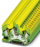 Schutzleiter-Reihenklemme, Federzuganschluss, 0,2-10 mm², 3-polig, 8 kV, gelb/grün, 3038176