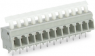 Leiterplattenklemme, 12-polig, RM 5 mm, 0,08-2,5 mm², 24 A, Käfigklemme, grau, 257-462
