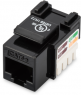 CAT 5e Keystone Modul, ungeschirmt RJ45 zu LSA, Farbe Schwarz