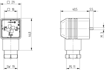 932545206 Hirschmann Automation and Control Ventilsteckverbinder Bild 3