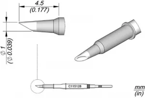 C115128 JBC Lötspitzen, Entlötspitzen und Heißluftdüsen