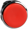 Drucktaster, unbeleuchtet, tastend, Bund rund, rot, Frontring silber, Einbau-Ø 22 mm, ZB4BL4