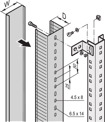 21100-123 SCHROFF Gehäusezubehör