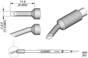 C245067 JBC Soldering tips, desoldering tips and hot air nozzles