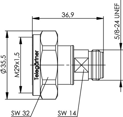 100024533 Telegärtner Koaxial Adapter Bild 2