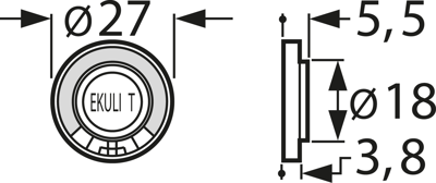 LSF-27M/SC, 8 OHM EKULIT Akustische Signalgeber Bild 2