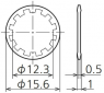 Unterlegscheibe, Ø 15.6 mm, für T15-Serie, AJ3084