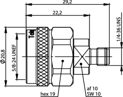 100024220 Telegärtner Koaxial Adapter Bild 2