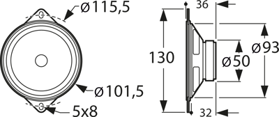 FR 10 F 4 OHM VISATON Akustische Signalgeber Bild 2