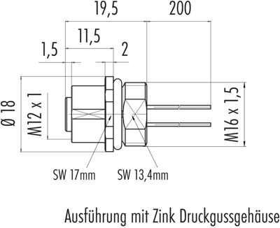 76 0232 0111 00012-0200 binder Sensor-Aktor Kabel Bild 2