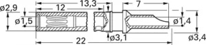 41.6011 Stäubli Electrical Connectors Laborsteckverbinder