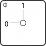 Nockenschalter, Drehbetätiger, 3-polig, 10 A, 440 V, Fronteinbau, CG4-1 A292-600 FS2