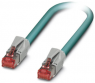 Netzwerkkabel, RJ45-Stecker, gerade auf RJ45-Stecker, gerade, Cat 5, SF/UTP, PUR, 5 m, blau