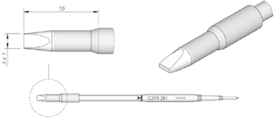 C245261 JBC Lötspitzen, Entlötspitzen und Heißluftdüsen