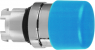 Drucktaster, unbeleuchtet, tastend, Bund rund, blau, Frontring silber, Einbau-Ø 22 mm, ZB4BC64