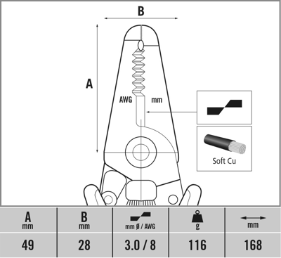 T3895 C.K Tools Abisolierzangen, Abmantelungswerkzeuge Bild 3