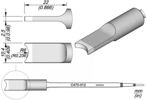 C470012 JBC Soldering tips, desoldering tips and hot air nozzles