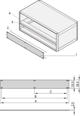 20850-424 SCHROFF Gehäusezubehör