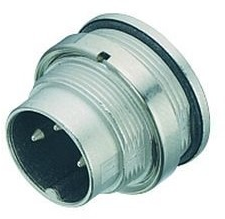 Einbaustecker, 5-polig, Lötanschluss, Schraubverriegelung, gerade, 09 0115 89 05