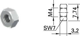 22.6539 Stäubli Electrical Connectors Muttern, Scheiben, Ringe