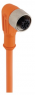 Sensor-Aktor Kabel, M12-Kabeldose, abgewinkelt auf offenes Ende, 5-polig, 10 m, PVC, orange, 4 A, 1604