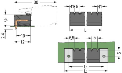 231-462/001-000/105-604/997-405 WAGO PCB Connection Systems Image 2