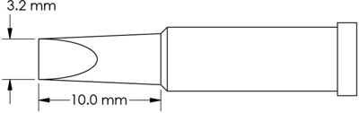 GT4-CH0032S METCAL Lötspitzen, Entlötspitzen und Heißluftdüsen