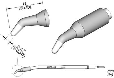 C130409 JBC Lötspitzen, Entlötspitzen und Heißluftdüsen