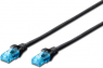 Patchkabel, RJ45-Stecker, gerade auf RJ45-Stecker, gerade, Cat 5e, U/UTP, PVC, 5 m, schwarz