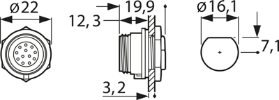 PX0412/10P BULGIN Other Circular Connectors Image 2