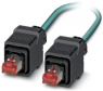 Netzwerkkabel, RJ45-Stecker, gerade auf RJ45-Stecker, gerade, Cat 5e, SF/UTP, PUR, 1 m, blau