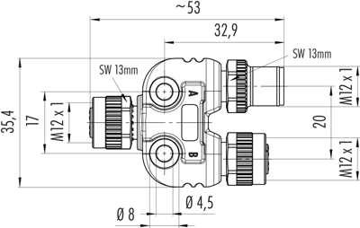 79 5238 00 04 binder Sensor-Aktor Adapter Bild 2