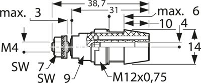 SAB 6922 AU / BL SCHÜTZINGER Laborsteckverbinder Bild 2