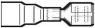 Isolierte Flachsteckhülse, 6,35 x 0,81 mm, 1,5 bis 2,5 mm², AWG 15,5 bis 13,5, Messing, verzinnt, blau, CC2641-000