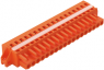 Buchsenleiste, 19-polig, RM 5.08 mm, abgewinkelt, orange, 231-318/027-000