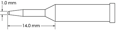 GT4-CN0010A METCAL Lötspitzen, Entlötspitzen und Heißluftdüsen