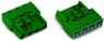 Stecker, 4-polig, Federklemmanschluss, 0,5-4,0 mm², grün, 770-1334