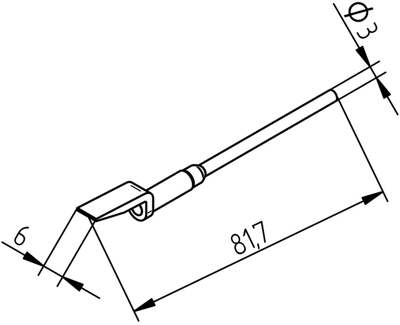 0452EDLF060 Ersa Lötspitzen, Entlötspitzen und Heißluftdüsen Bild 2