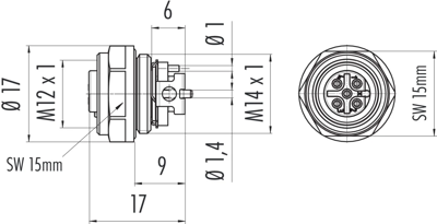 99 4442 401 05 binder Sensor-Aktor Rundsteckverbinder Bild 2