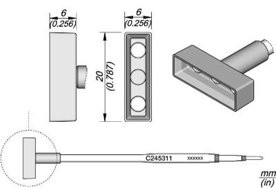 C245311 JBC Lötspitzen, Entlötspitzen und Heißluftdüsen