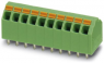 Leiterplattenklemme, 10-polig, RM 3.81 mm, 0,2-1,5 mm², 9 A, Federklemmanschluss, grün, 1751545
