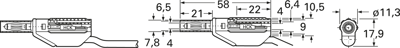 66.9738-10023 Stäubli Electrical Connectors Messleitungen