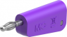4 mm Stecker, Schraubanschluss, 2,5 mm², violett, 64.1044-26