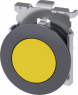 Drucktaster, unbeleuchtet, Bund rund, gelb, Einbau-Ø 30.5 mm, 3SU1060-0JB30-0AA0