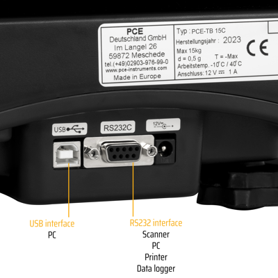 PCE-TB 15C PCE Instruments Waagen Bild 2