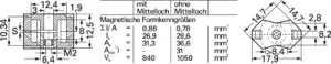 B65807C1000K048 TDK (EPCOS) Ferritkerne