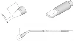 C250411 JBC Soldering tips, desoldering tips and hot air nozzles